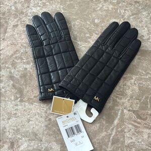 Michael Kors Women's Quilted Leather Tech Gloves